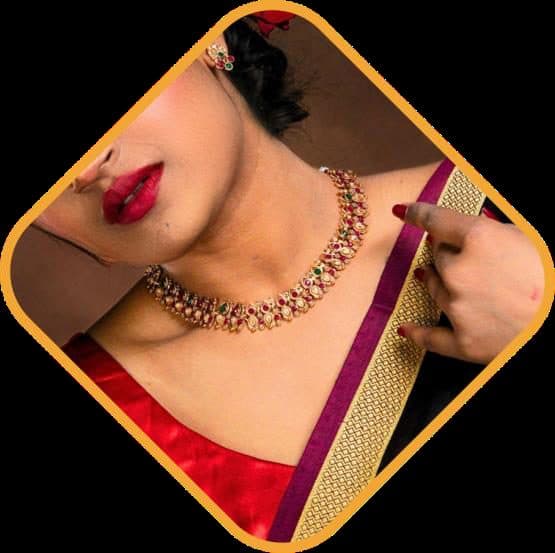 Kundan jewellery model portfolio shoot