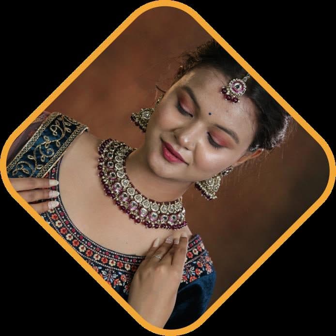 Fashion portfolio shoot in a traditional saree